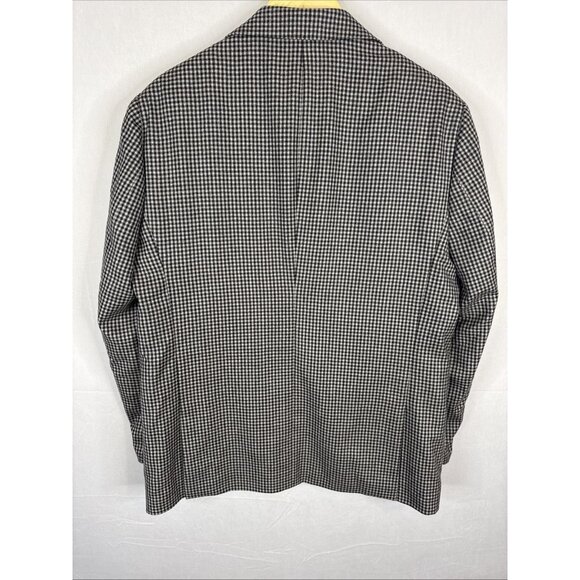 Sand Copenhagen Reda 1865 Wool Blazer Houndstooth Black White Men 42 - Picture 5 of 10